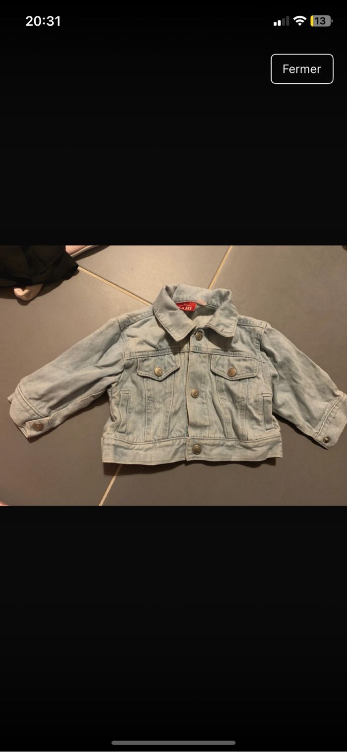 Veste en jeans fille kiabi