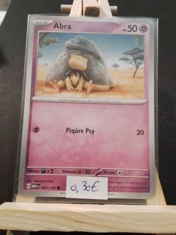 Carte Pokémon Abra 63/165