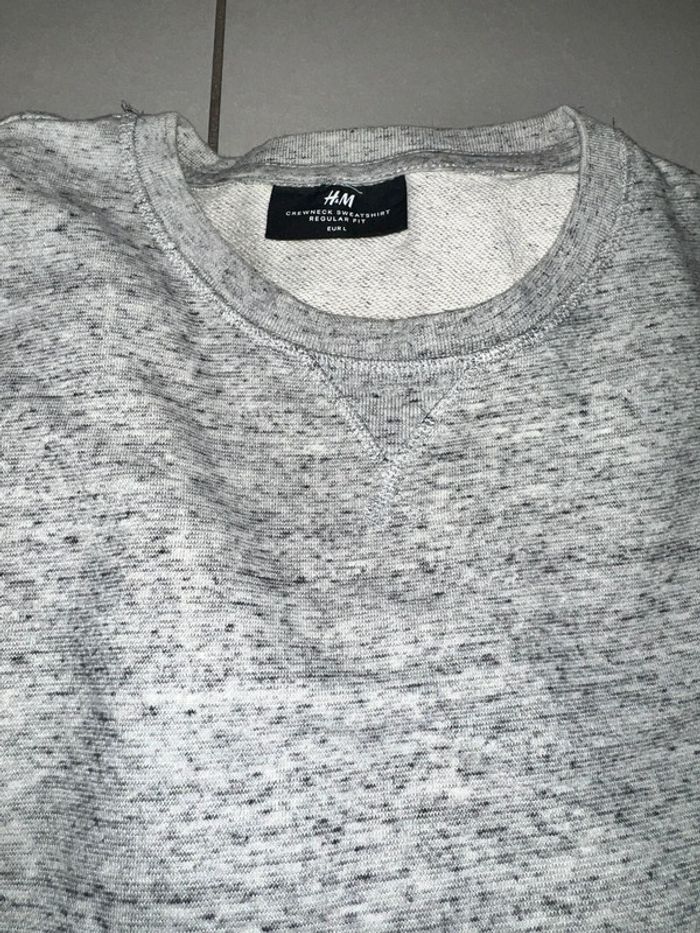 Pull H&M gris L - photo numéro 3