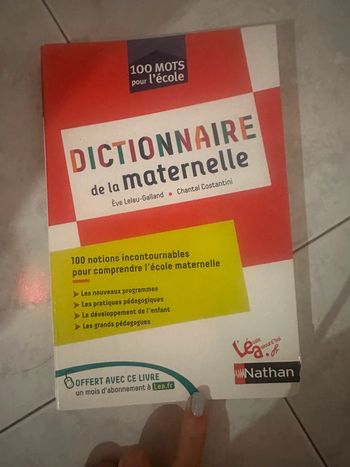 Livre le dictionnaire de l’école maternelle crpe