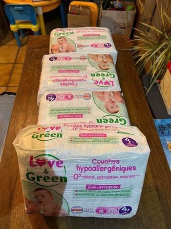 Couche Love and Green Taille 4+ : 168 couches