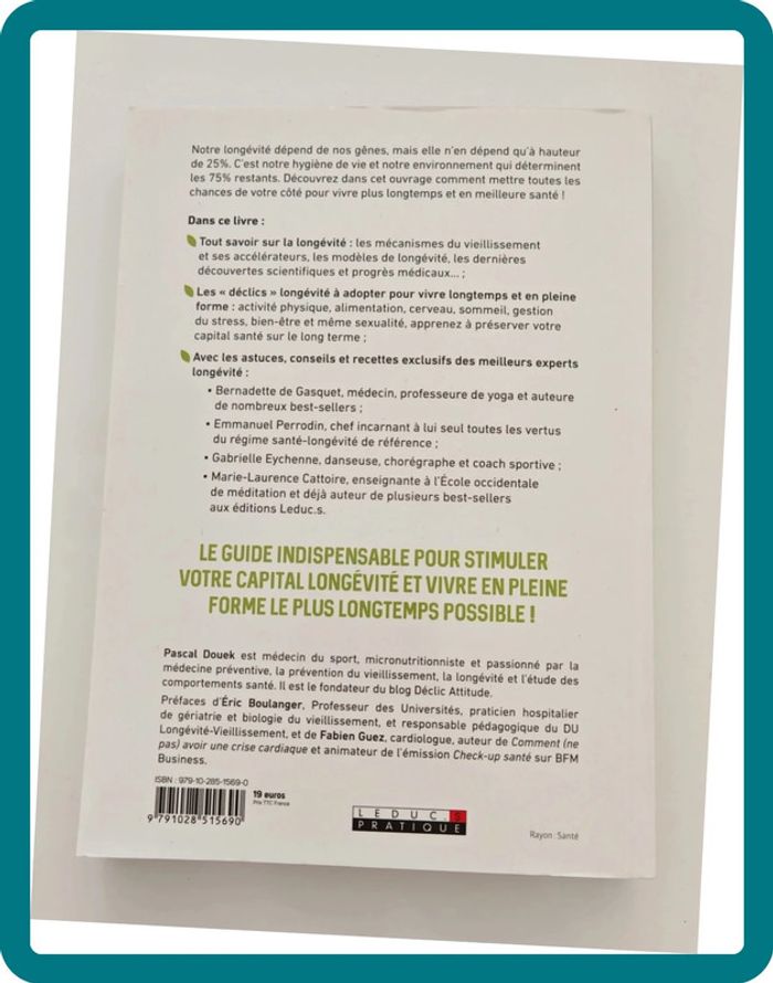 Les nouvelles clés de la longévité – Pascal Douek | Guide santé, prévention du vieillissement - photo numéro 2