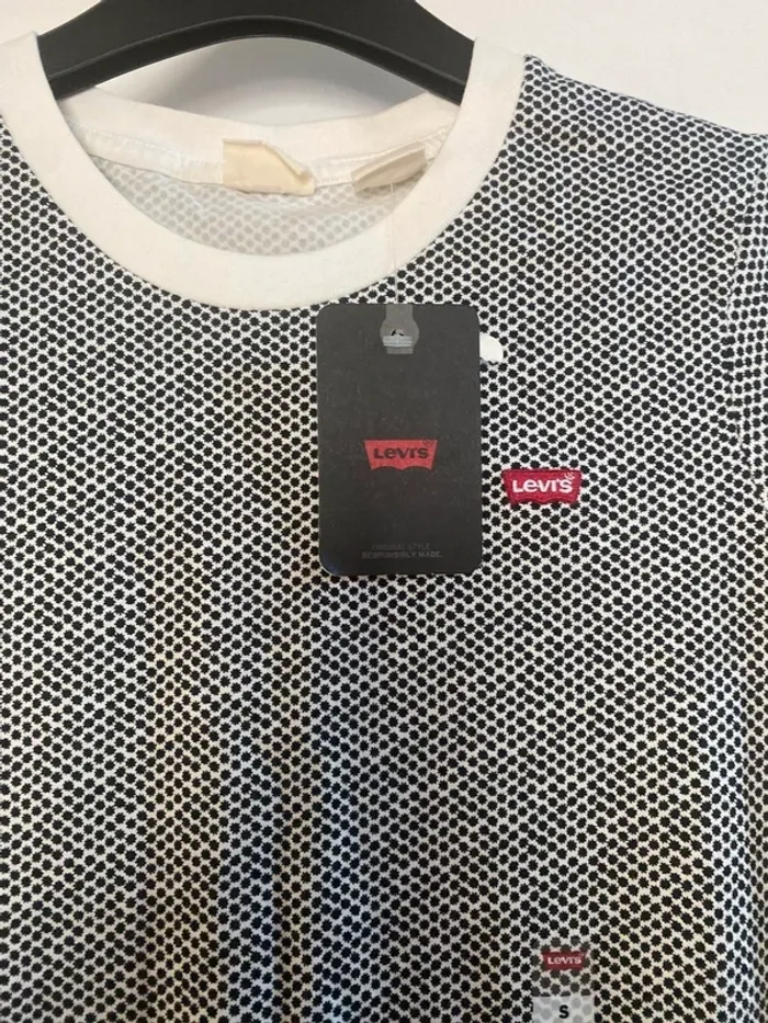Tee shirt T-shirt taille noir et blanc S Levi's Levis neuf - photo numéro 5