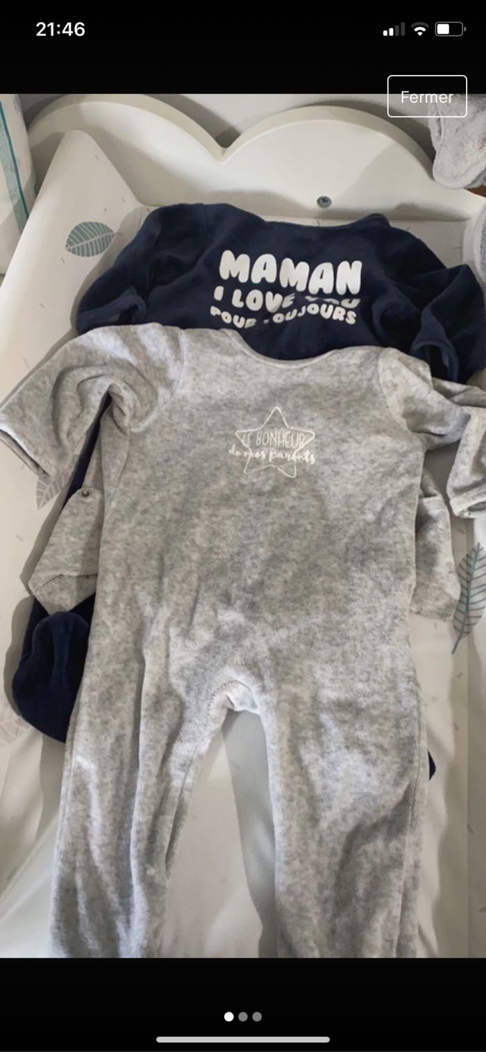 Pyjama hiver 6 mois 67 cm