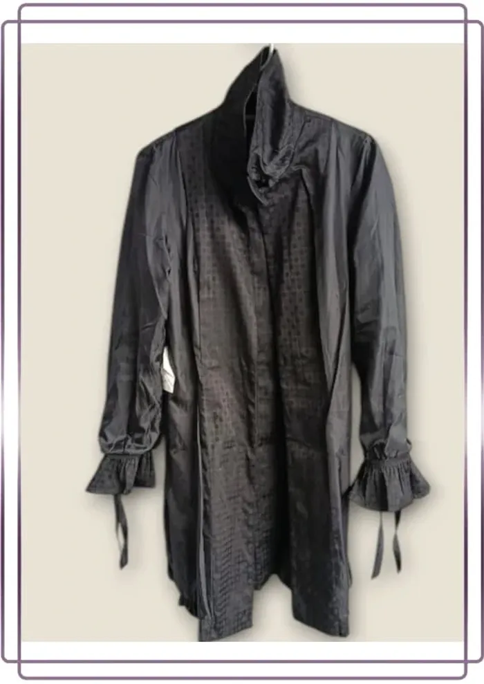 Manteau mi-long Morgan , coupe droite bas évasé,manches évasées - photo numéro 13