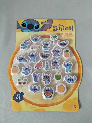 🤍 Pack summer 25 minis gommes Stitch - Disney - Neuf 🤍