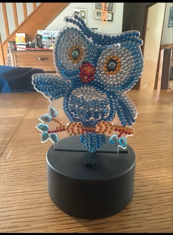 Petite lampe peinture diamant