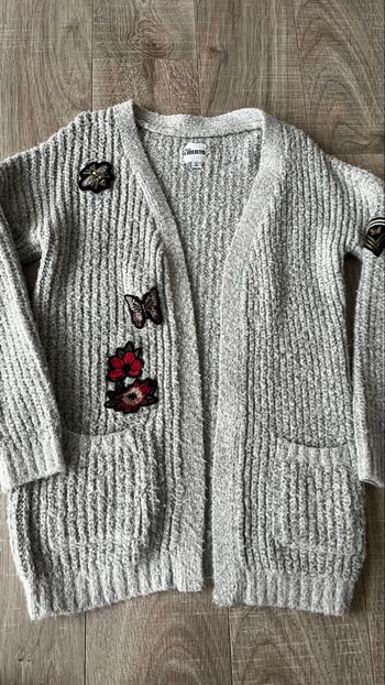 Gilet long en maille 12 ans 