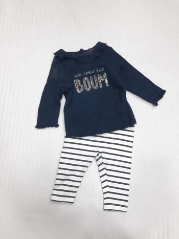 Tenue pull côtelé et legging 3 mois