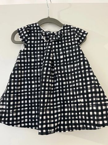 Maison Jean bourget taille 18 mois robe fille noir et blanche