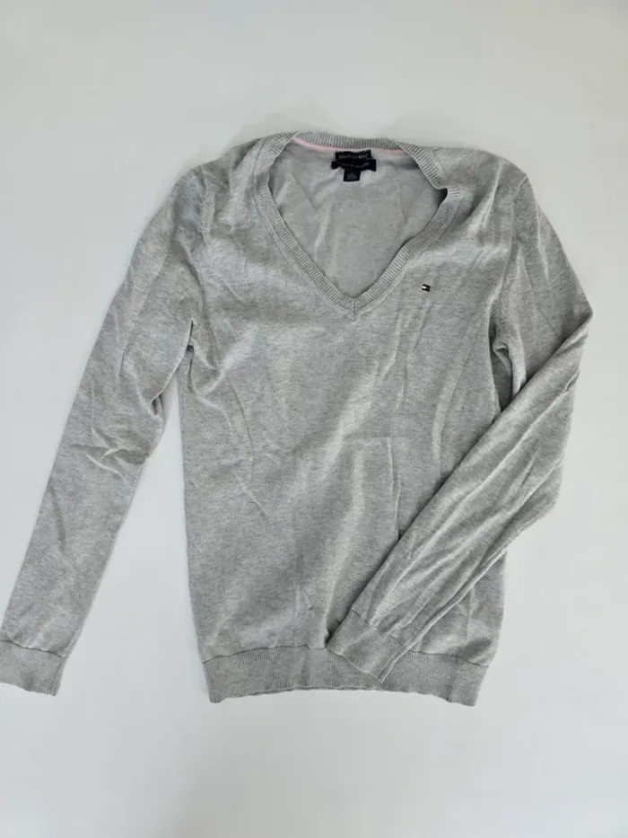 Pull tommy hilfiger gris