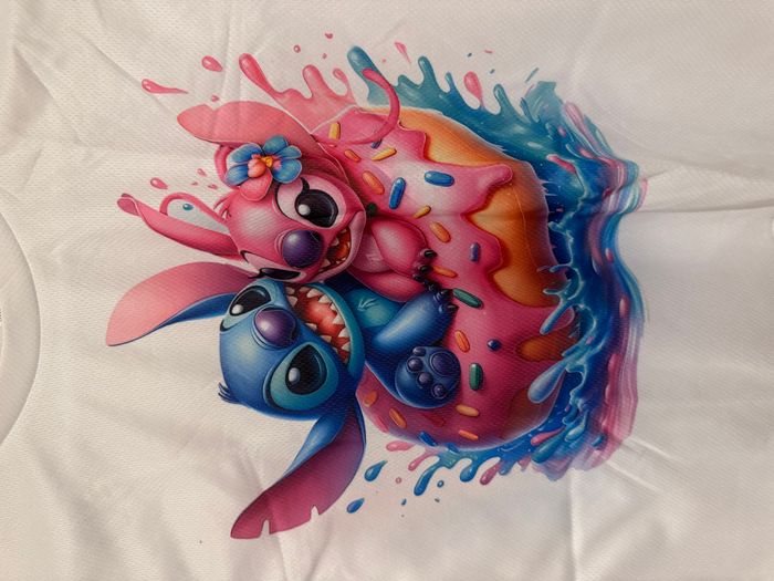 Tee-Shirt blanc Stitch - photo numéro 2