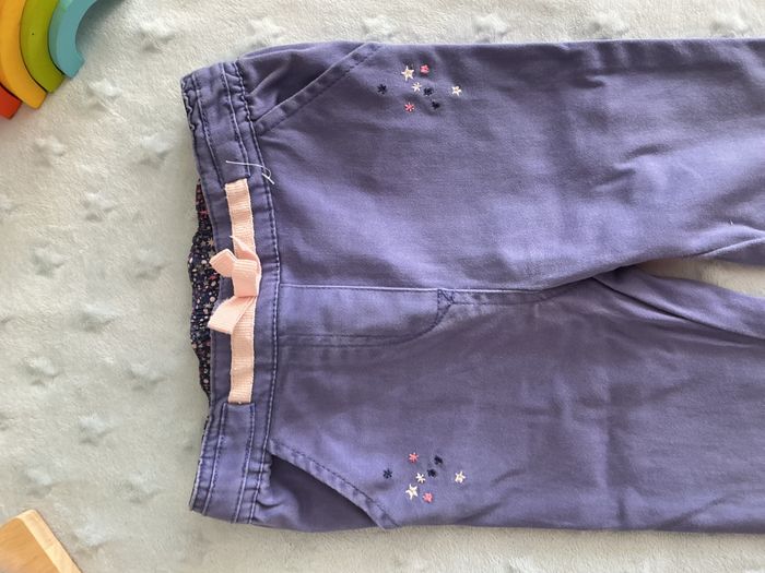 pantalon taille élastique violet 9 mois sergent major - photo numéro 7