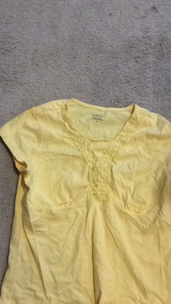 Classic elements yellow tee large - photo numéro 3