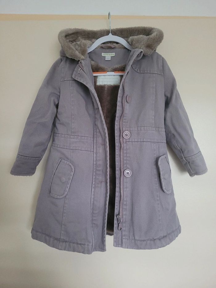 Parka doublé  fourrure 4ans - photo numéro 2