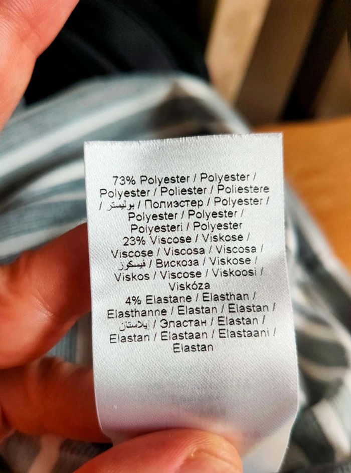 Robe b.young rayée gris et blanc, 23% viscose, coupe droite, allure casual chic - photo numéro 9