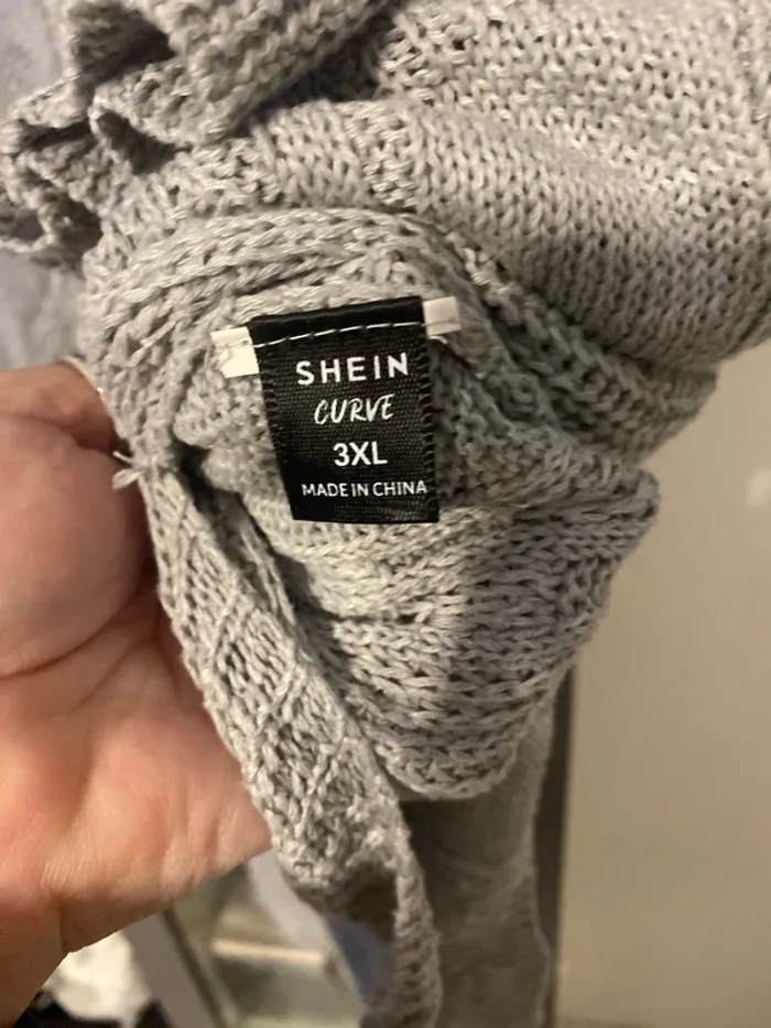 superbe cape avec manche grise 3xl SHEIN neuve - photo numéro 4