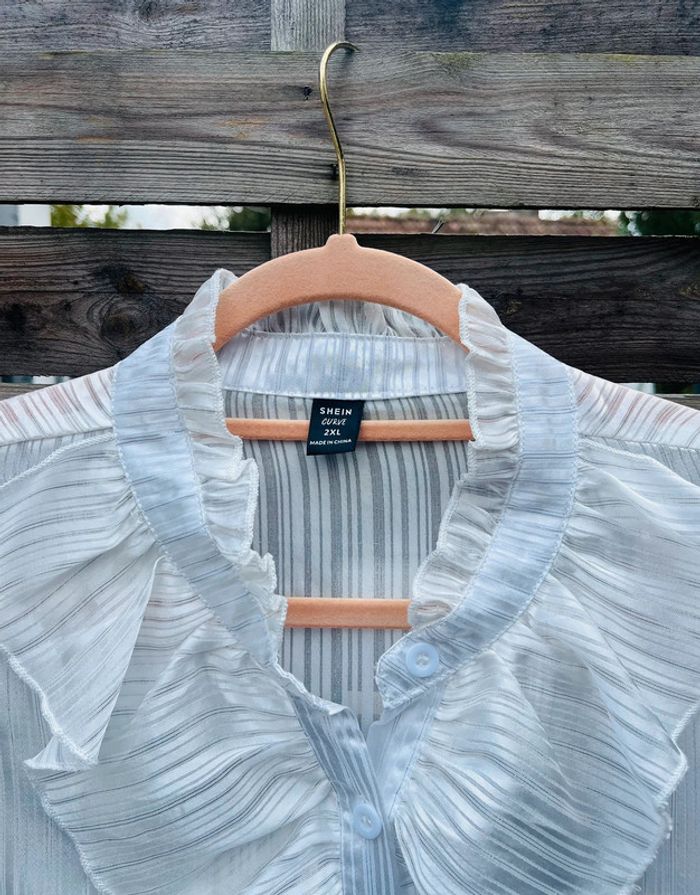 Chemisier blanc - Taille 2XL - photo numéro 4