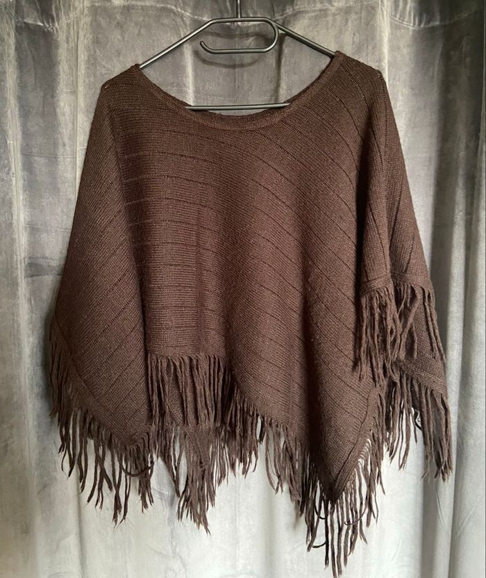 Poncho / Cape avec franges