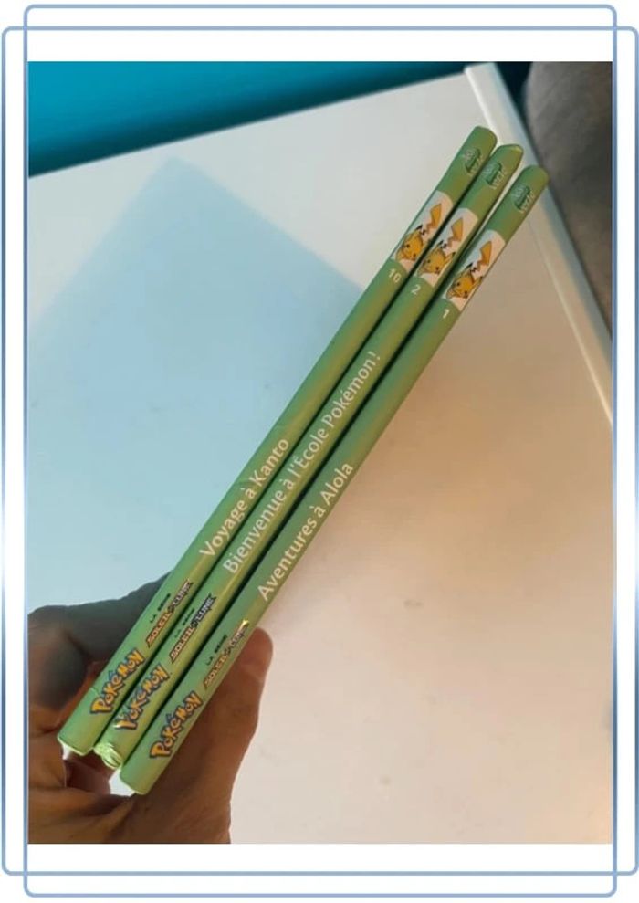 3 livres Pokémon soleil et lune bibliothèque verte - photo numéro 2