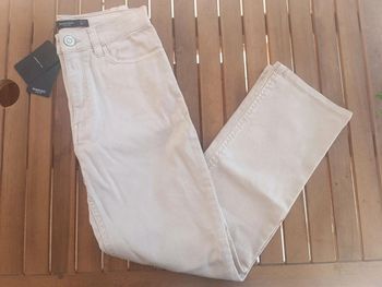 Jeans casual beige Mango femme taille 34