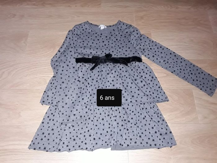 🔮 Tunique grise avec volants Orchestra 6 ans🔮