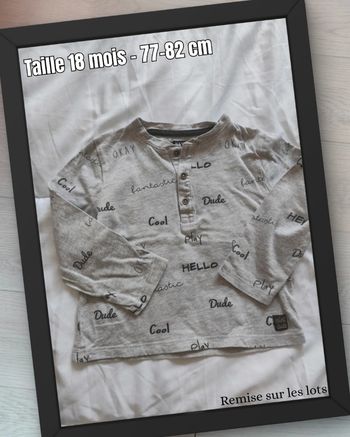 T-shirt manches longues 🧸 Kiabi 