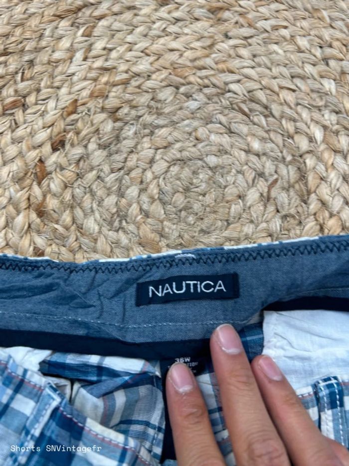 Short Chino Nautica Homme Marine/Blanc Taille W36 | Très Bon État | SNVintagefr | BS413 - photo numéro 3