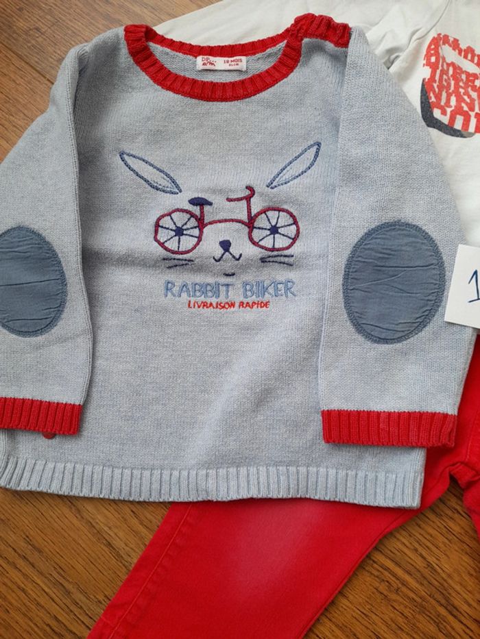 Ensemble 3 pièces Disney cars et dpam 18 mois - photo numéro 3