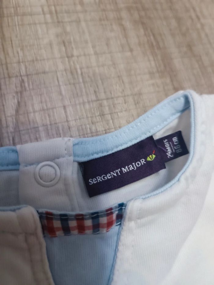 T shirt manches longues sergent major 24 mois 86 cm - photo numéro 3
