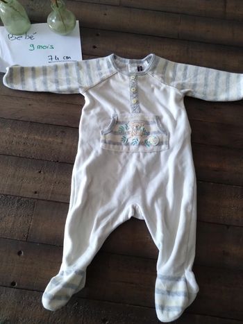 Pyjama bébé fille ou garçon 9 mois 74 cm sergent major