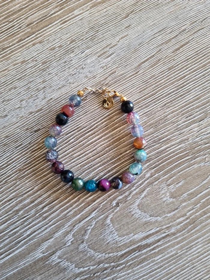 Bracelet en pierres Multi-Agates - photo numéro 2