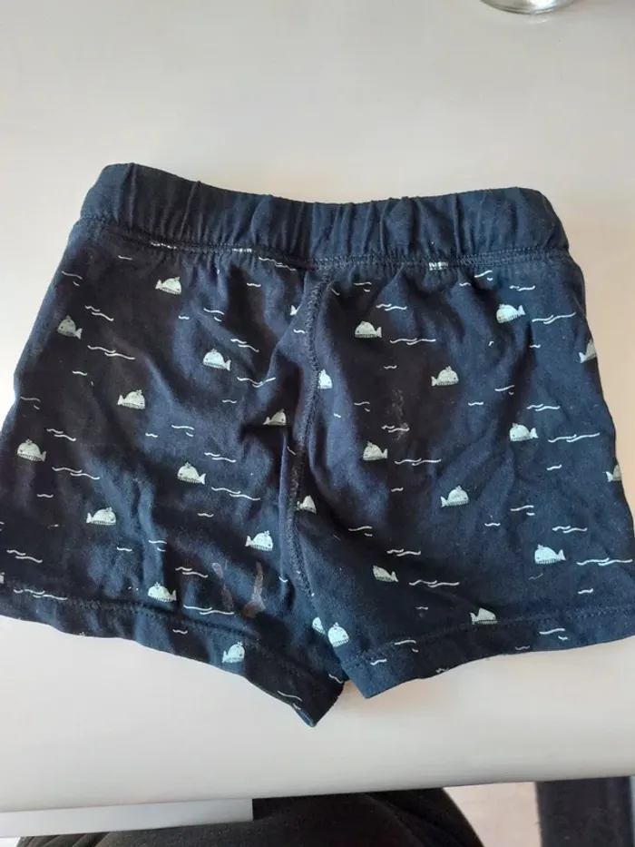 Short bleu imprimé "Kiabi" - photo numéro 2