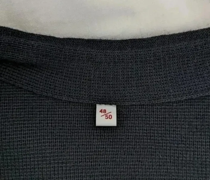 Gilet vintage marine sans manches - 50% laine - taille 46 - photo numéro 4