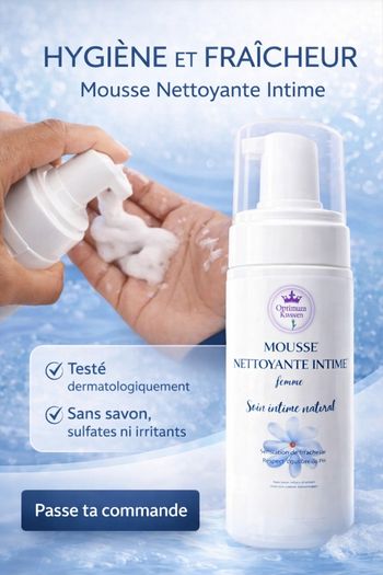 Mousse intime nettoyante 