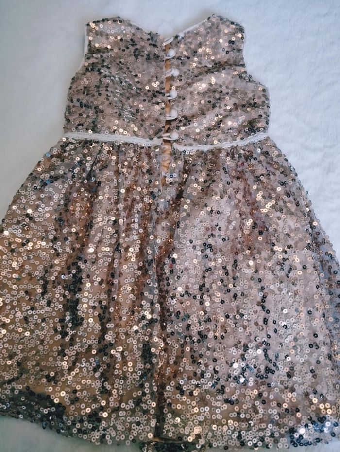 Robe Disney belle sequins 3/4 ans store fêtes fashion - photo numéro 4