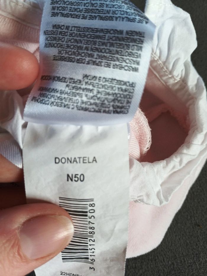 Pyjama grenouillère velours Fille 0 mois Naissance Autruche Lapin câlins Mon premier major Donatela - photo numéro 7