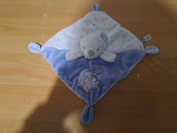 Doudou ours bleu nicotoy