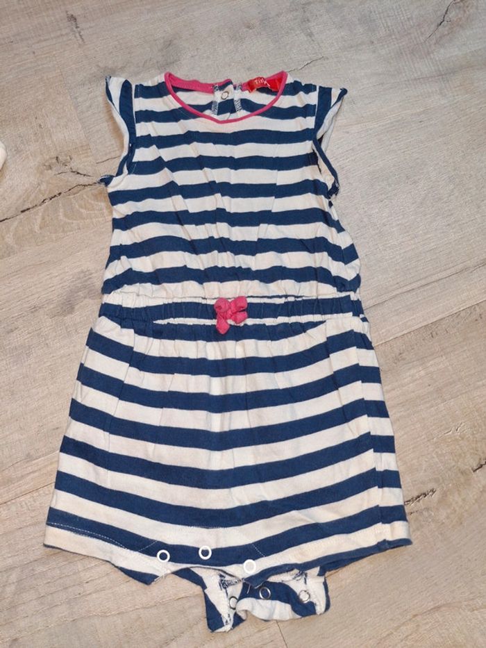 Combi short fille 6 mois