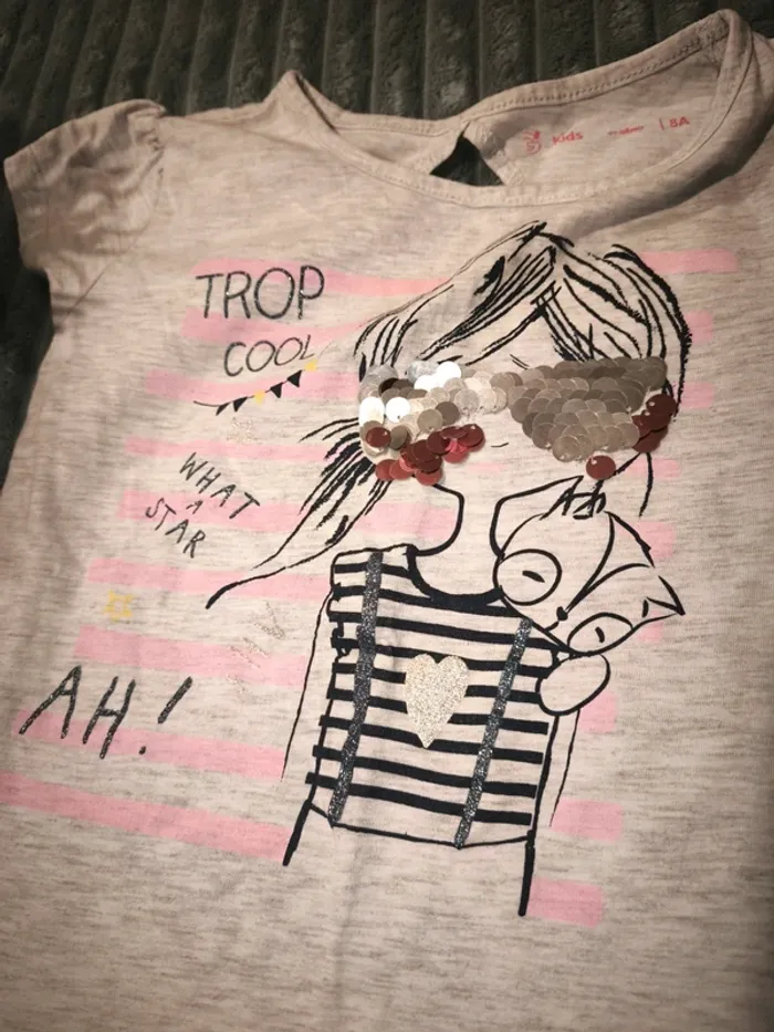 Tee-shirt Fille 8ans - photo numéro 2