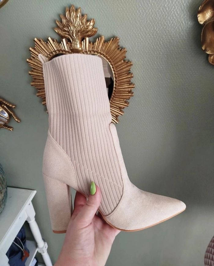 Bottines crème shein p38