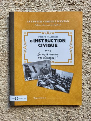 Petit cahier d'instruction civique livre d'exercices neuf pour adultes