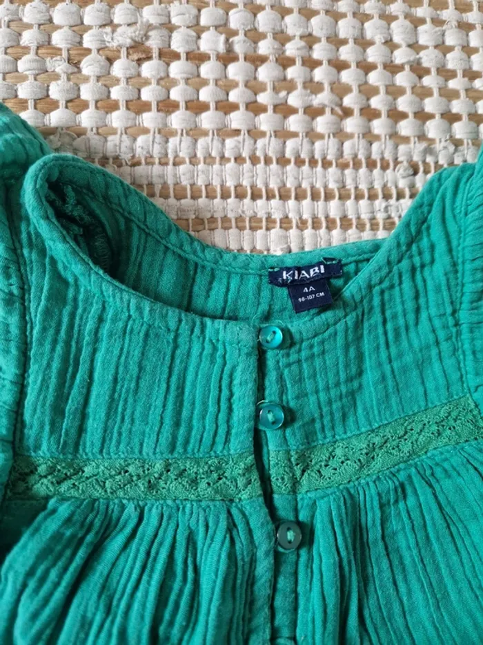 Blouse verte fille - 4 ans kiabi🌿 - photo numéro 3