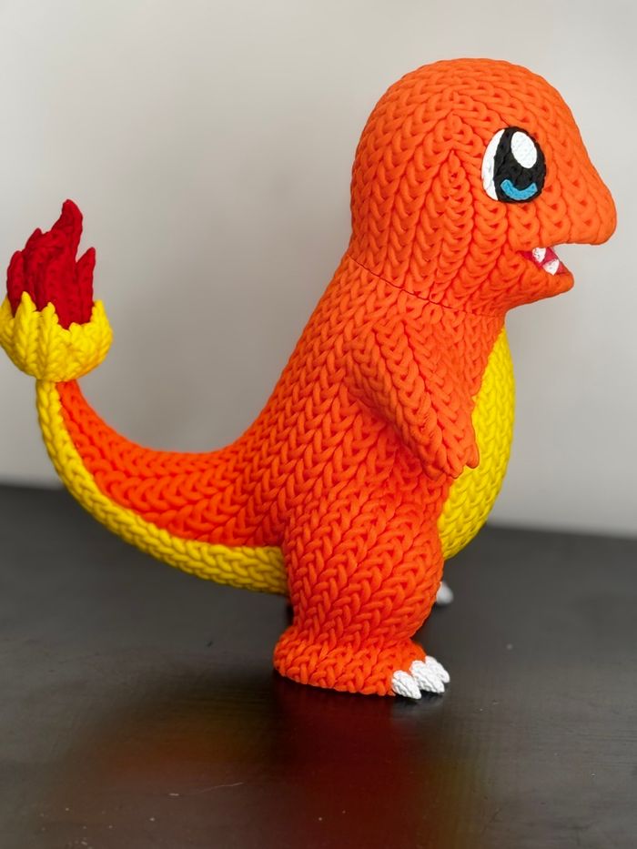 Figurine Pokémon, Salameche version tricoté - photo numéro 5
