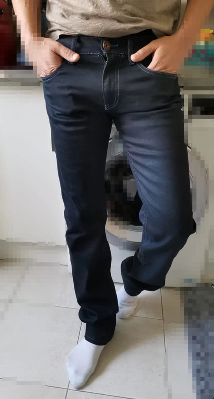 Superbe jeans bleu brut LeeCoper neuf - photo numéro 2