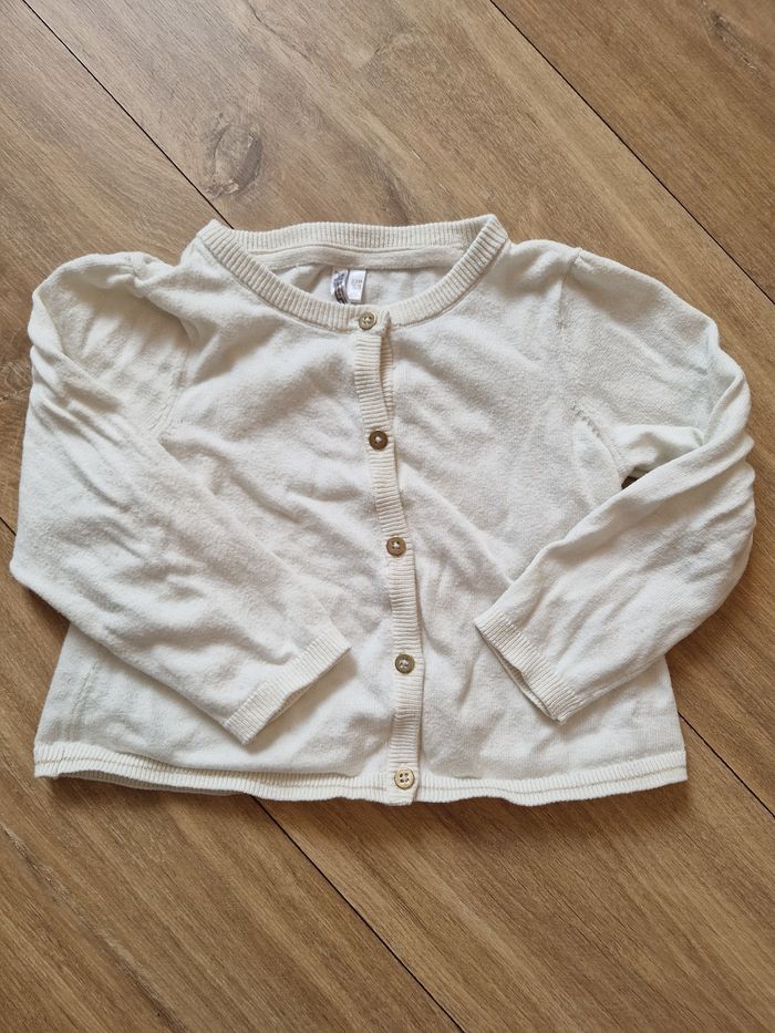 Gilet écru fille 23mois