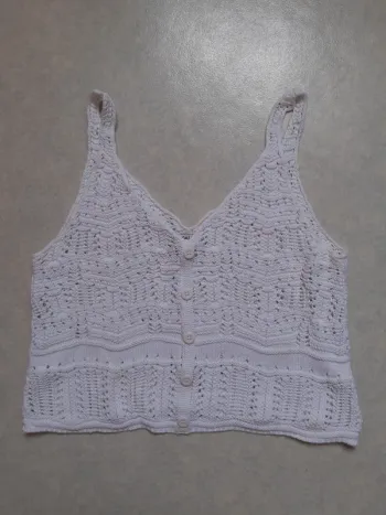 Maillot blanc à brides