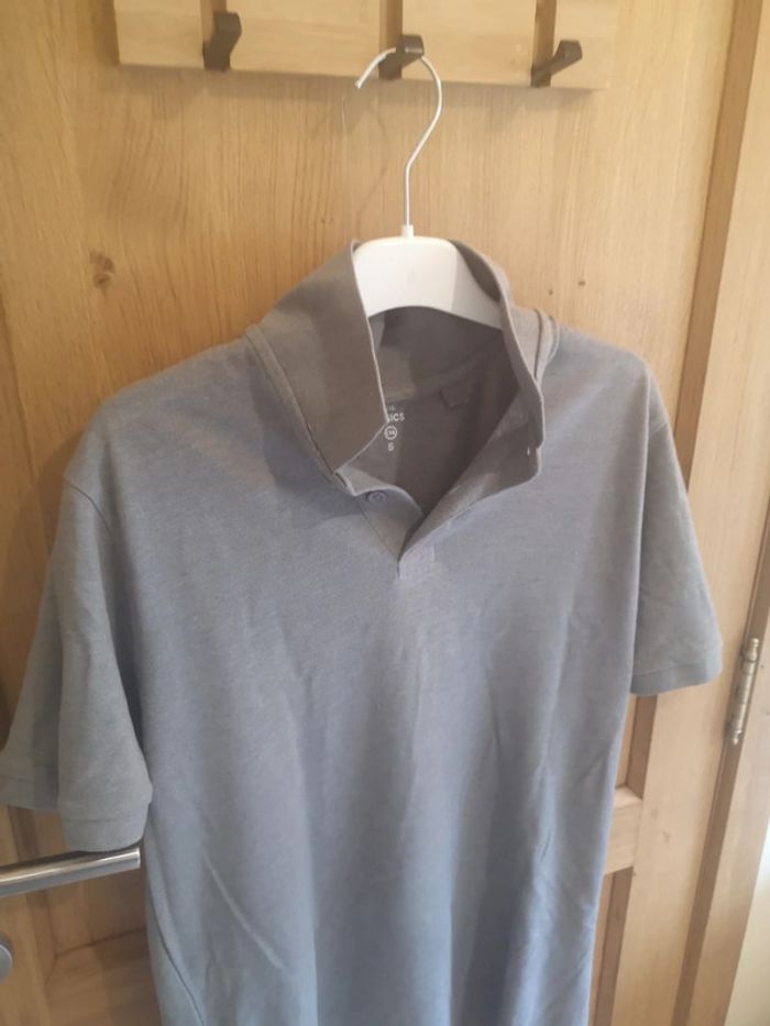 T-shirt polo C&A en gris S - photo numéro 2