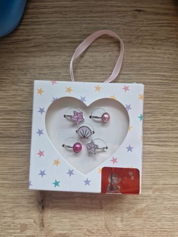 Lot de 5 bagues fantaisie fille