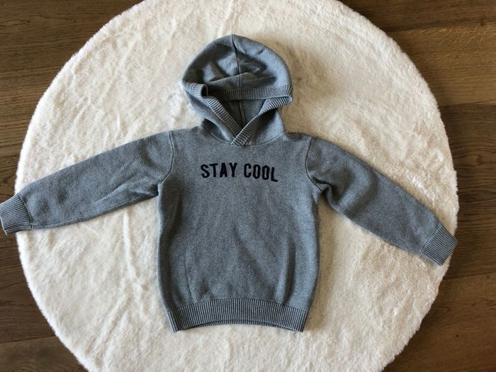 Pull à capuche gris Tape à l’œil 5 ans